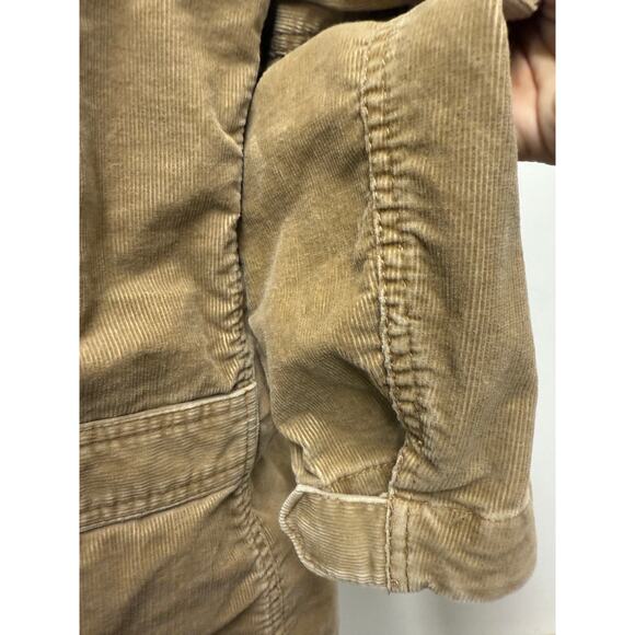 VTG 90's Eddie Bauer Jacket Women's XL Brown Corduroy Jacket Coat button pocket - Picture 3 of 5